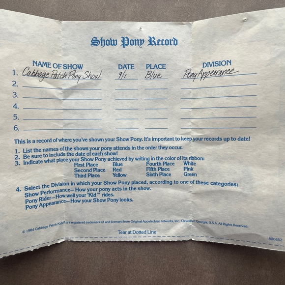 Vintage Black Cabbage Patch Show Pony - Picture 15 of 15